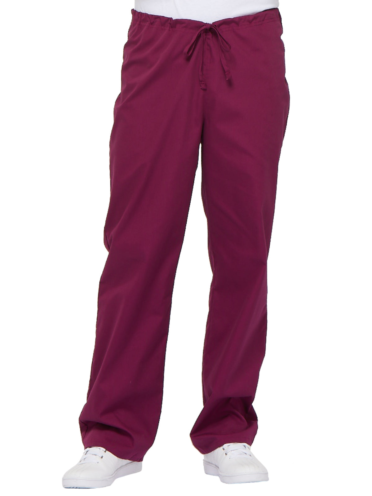 Unisex 1-Pocket Drawstring Scrub Pant - 83006 - Wine