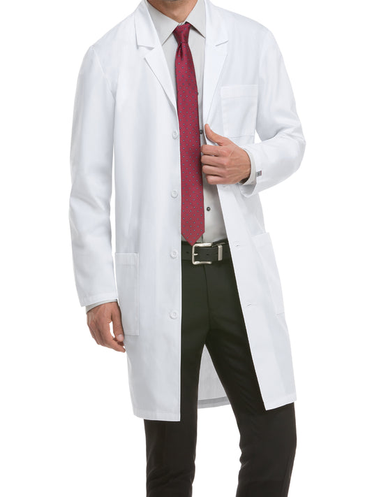 Unisex Three-Pocket 40" Full-Length Lab Coat - 83403 - White