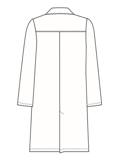 Unisex Three-Pocket 40" Full-Length Lab Coat - 83403 - White