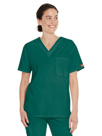 Unisex 1-Pocket Tuckable V-Neck Top - 83706 - Hunter