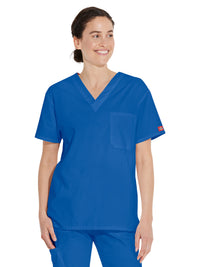 Unisex 1-Pocket Tuckable V-Neck Top - 83706 - Royal