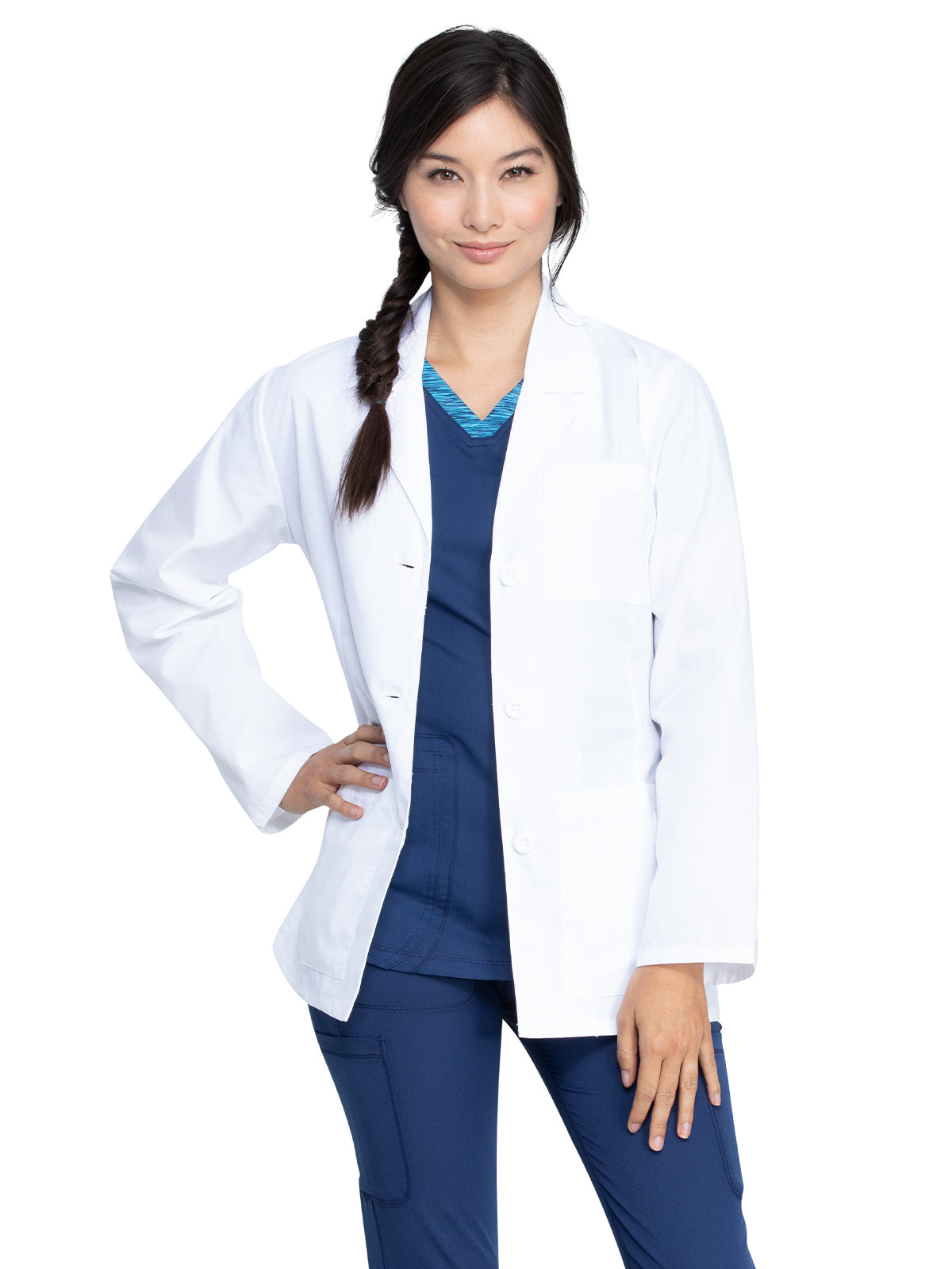 Women's Three-Pocket 28" Consultation Lab Coat - 84401 - White