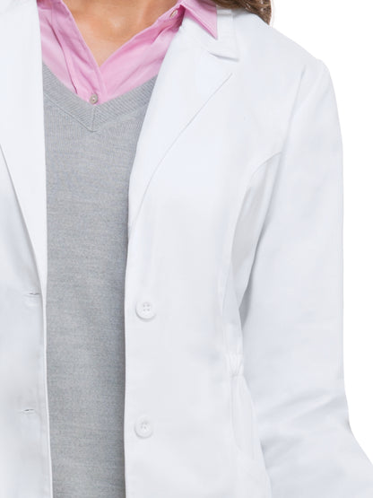 Women's Three-Pocket 34" Mid-Length Lab Coat - 84402 - White