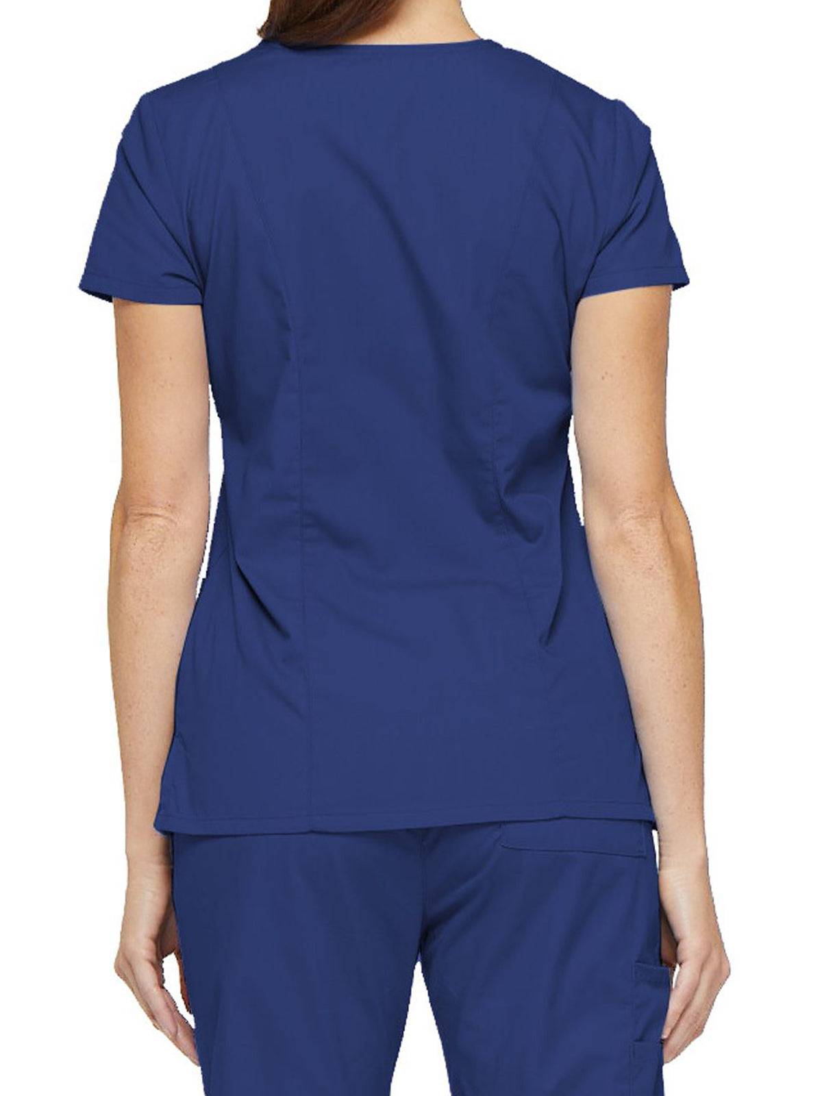 Women's 6-Pocket V-Neck Scrub Top - 85906 - Galaxy Blue