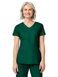 Women's 4-Pocket V-Neck Top - 85906 - Hunter