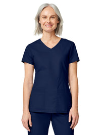 Women's 4-Pocket V-Neck Top - 85906 - Navy