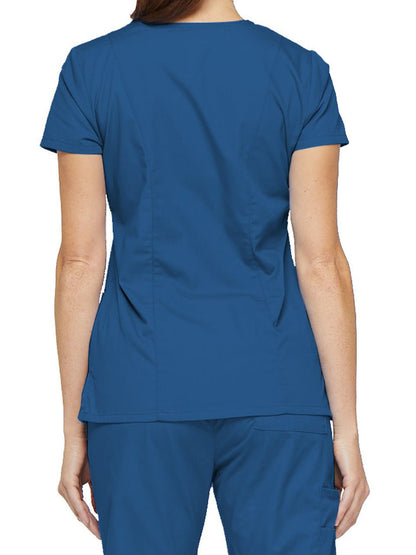 Women's 6-Pocket V-Neck Scrub Top - 85906 - Royal