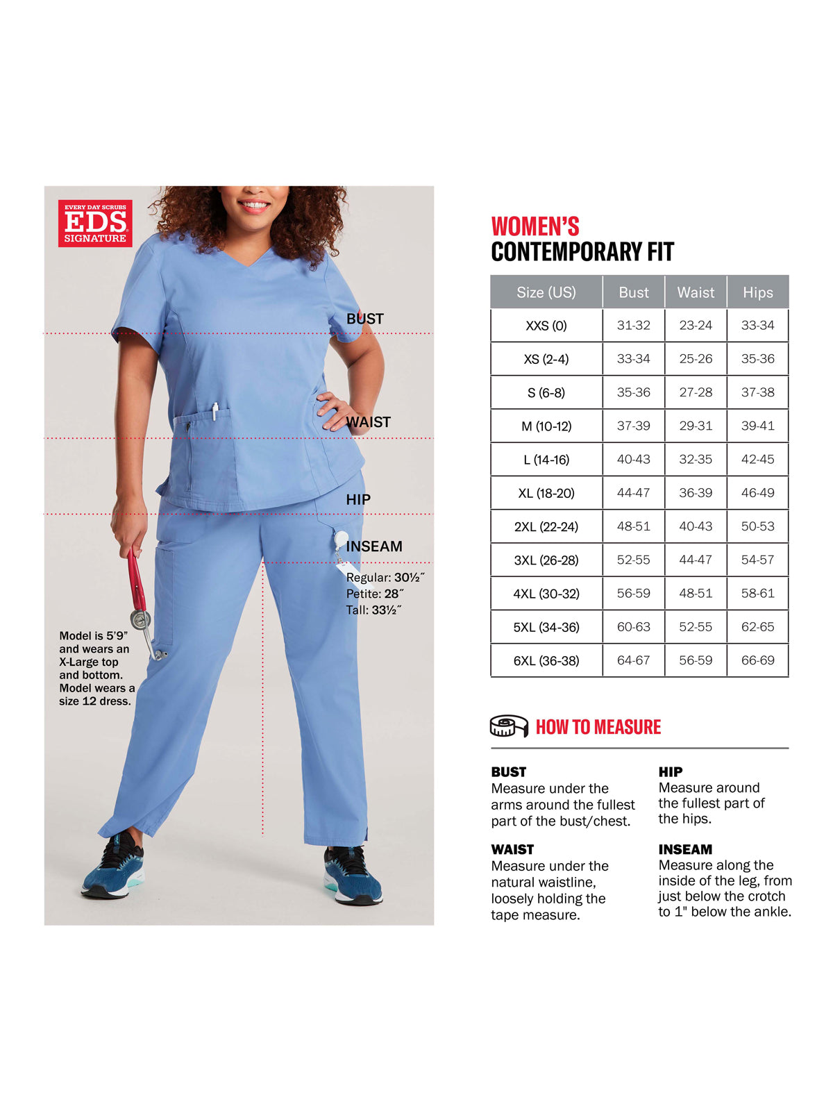 Women's 6-Pocket V-Neck Scrub Top - 85906 - Galaxy Blue