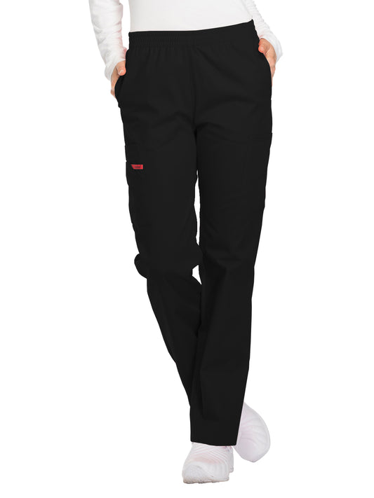 Women's Natural Rise Tapered Leg Pull-On Pant - 86106 - Black