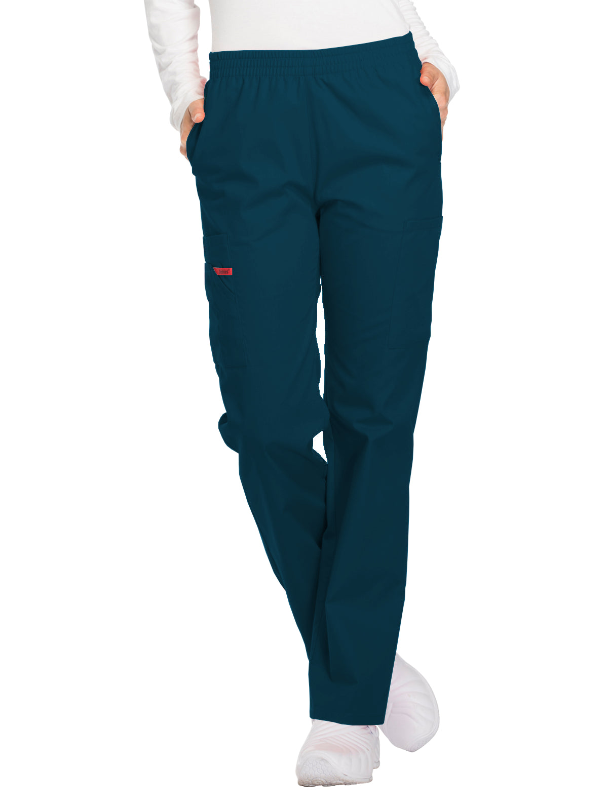 Women's Natural Rise Tapered Leg Pull-On Pant - 86106 - Caribbean Blue