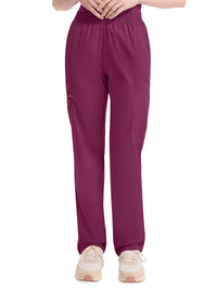 Women's 6-Pocket Natural Rise Tapered Leg Pant - 86106 - Wine