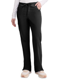 Women's 6-Pocket Mid Rise Cargo Pant - 86206 - Black