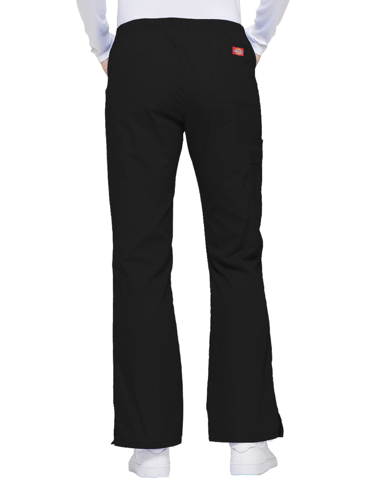 Women's Mid Rise Drawstring Cargo Pant - 86206 - Black