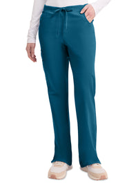 Women's 6-Pocket Mid Rise Cargo Pant - 86206 - Caribbean Blue
