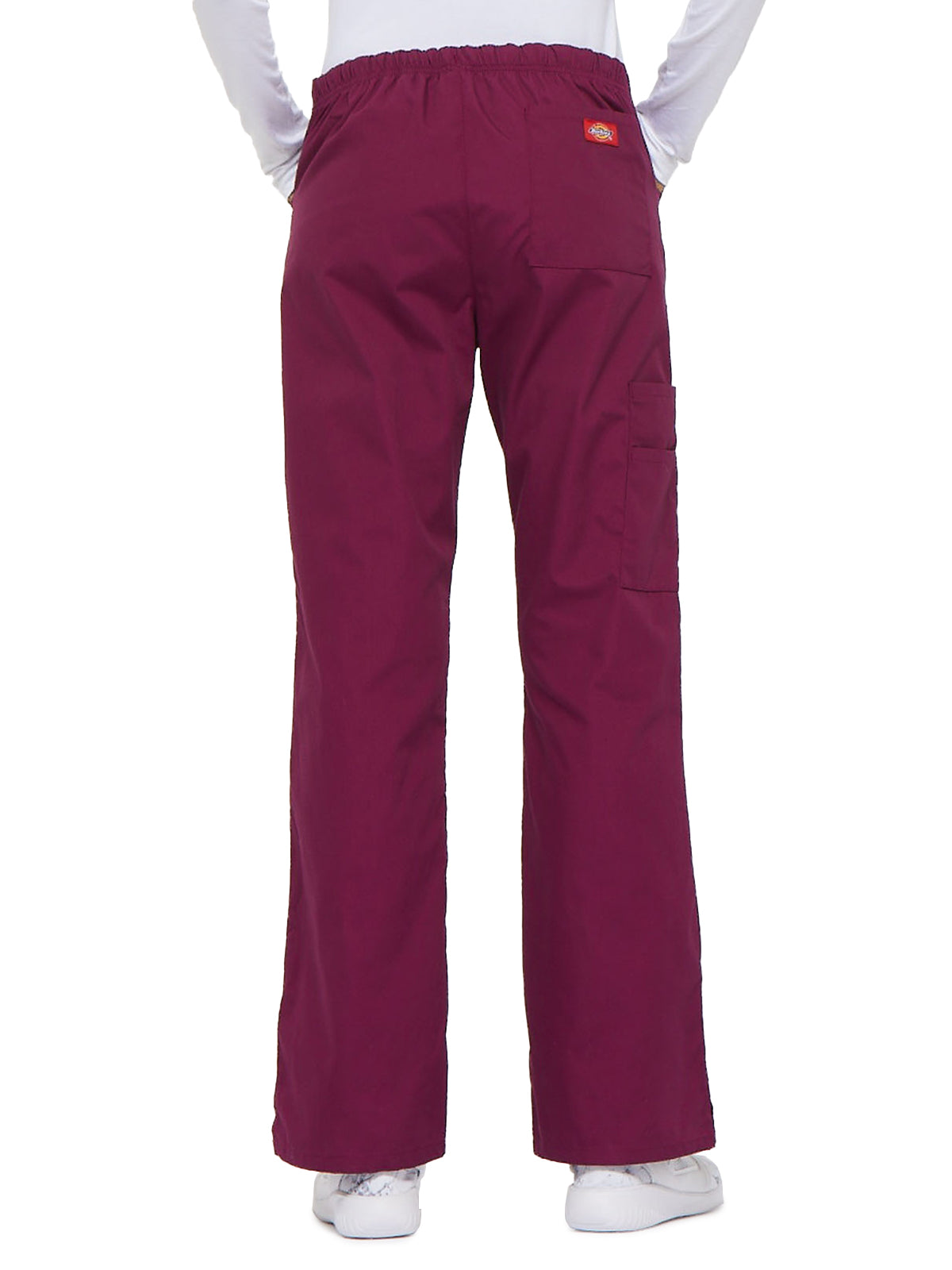 Women's Mid Rise Drawstring Cargo Pant - 86206 - Wine