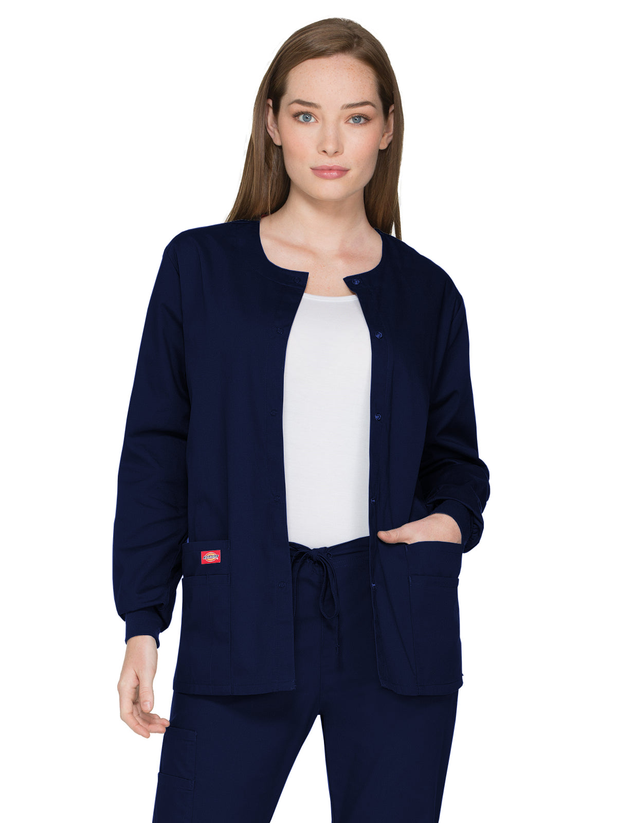 Women's 5-Pocket Snap Front Warm-Up Jacket - 86306 - Navy