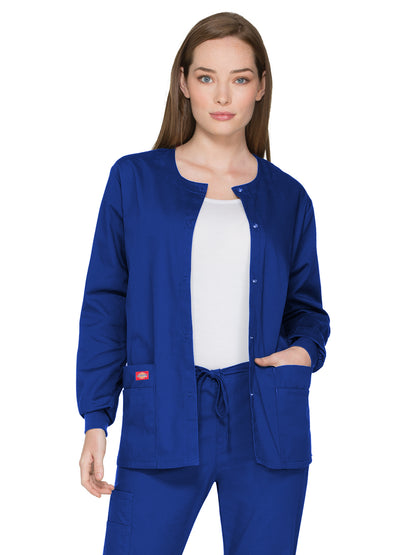 Women's 6-Pocket Snap Front Warm-Up Jacket - 86306 - Royal