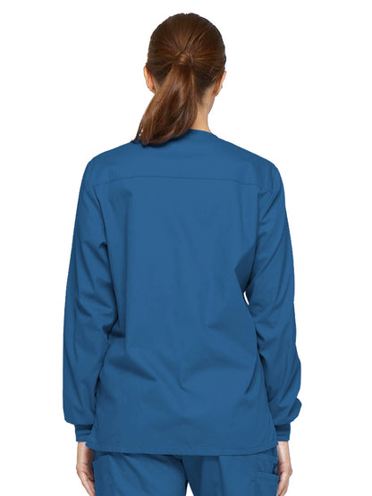 Women's 6-Pocket Snap Front Warm-Up Jacket - 86306 - Royal