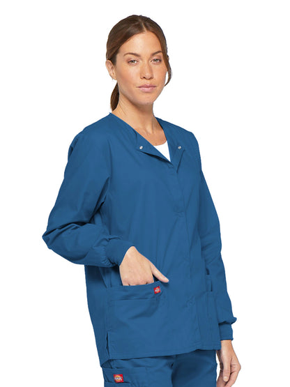 Women's 6-Pocket Snap Front Warm-Up Jacket - 86306 - Royal