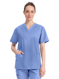 Women's 3-Pocket V-Neck Top - 86706 - Ciel