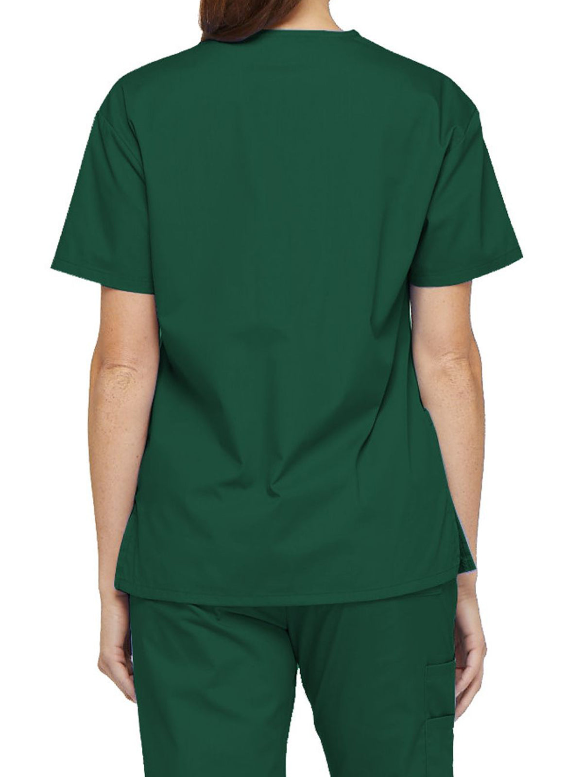 Women's 2-Pocket V-Neck Scrub Top - 86706 - Hunter