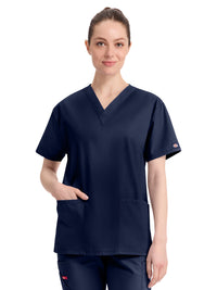 Women's 3-Pocket V-Neck Top - 86706 - Navy