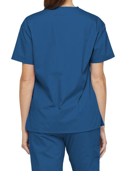 Women's 2-Pocket V-Neck Scrub Top - 86706 - Royal