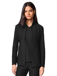 Women's 2-Pocket Full Zip Jacket - CK00032 - Black