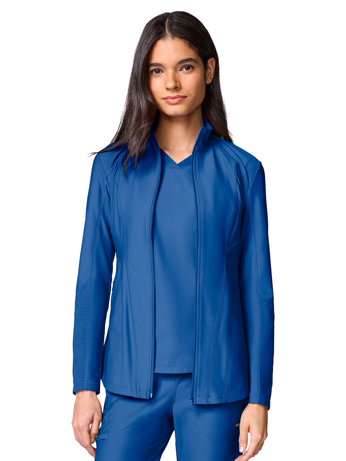 Women's 2-Pocket Full Zip Jacket - CK00032 - Royal