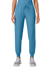Women's 5-Pocket Mid Rise Jogger Pant - CK00034A - Heritage Blue