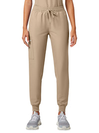Women's 5-Pocket Mid Rise Jogger Pant - CK00034A - Khaki