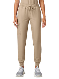 Women's 5-Pocket Mid Rise Jogger Pant - CK00034A - Khaki