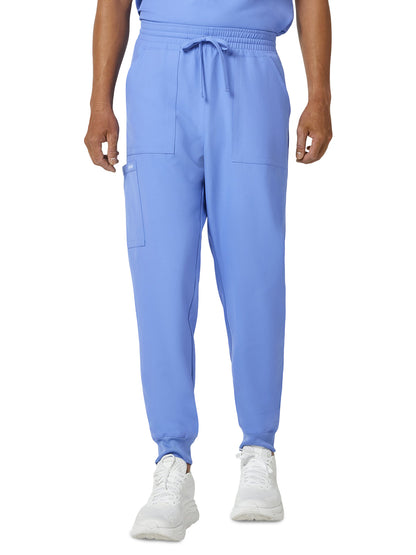 Men's 4-Pocket Mid Rise Jogger Pant - CK00035A - Ciel Blue