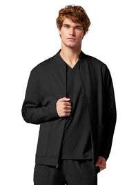 Men's 2-Pocket Zip Front Jacket - CK00036 - Black