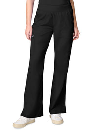 Women's 3-Pocket Flared Cargo Pant - CK00039 - Black