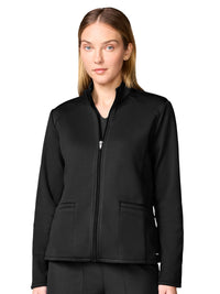 Women's 2-Pocket Fleece Jacket - CK00070 - Black