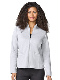 Women's 2-Pocket Fleece Jacket - CK00070 - Heather Grey