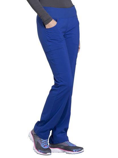 Women's 4-Pocket Mid Rise Scrub Pant - CK002 - Galaxy Blue