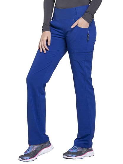 Women's 4-Pocket Mid Rise Scrub Pant - CK002 - Galaxy Blue