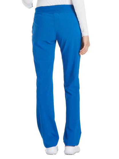 Women's 4-Pocket Mid Rise Scrub Pant - CK002 - Royal