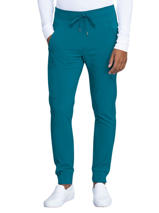 Men's 5-Pocket Mid Rise Jogger Pant - CK004A - Caribbean Blue