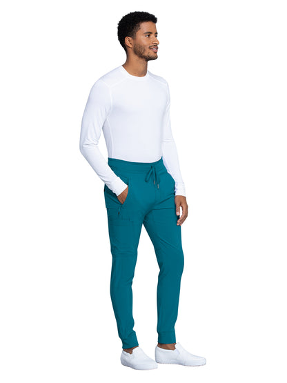 Men's 5-Pocket Mid Rise Jogger Pant - CK004A - Caribbean Blue