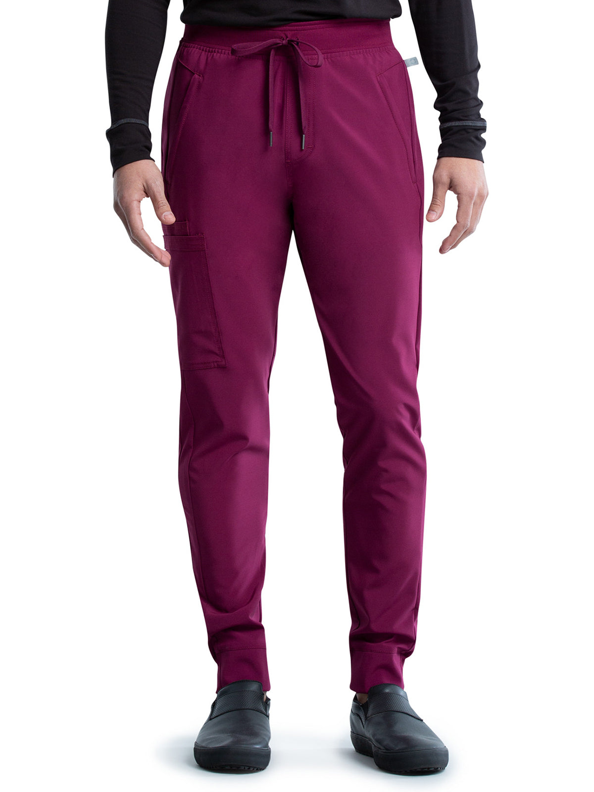 Men's 5-Pocket Mid Rise Jogger Pant - CK004A - Wine