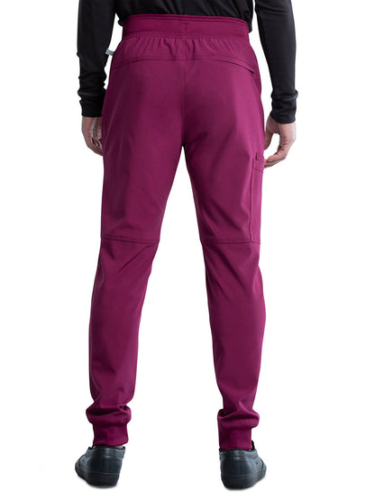 Men's 5-Pocket Mid Rise Jogger Pant - CK004A - Wine