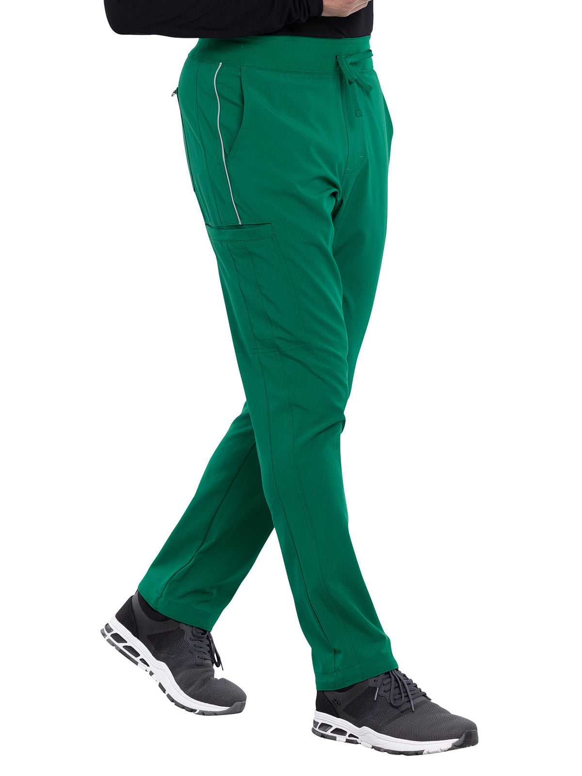 Men's 7 Pocket Tapered Leg Drawstring Cargo Pant - CK006 - Hunter