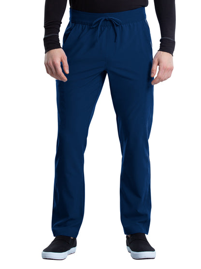 Men's 7 Pocket Tapered Leg Drawstring Cargo Pant - CK006 - Navy