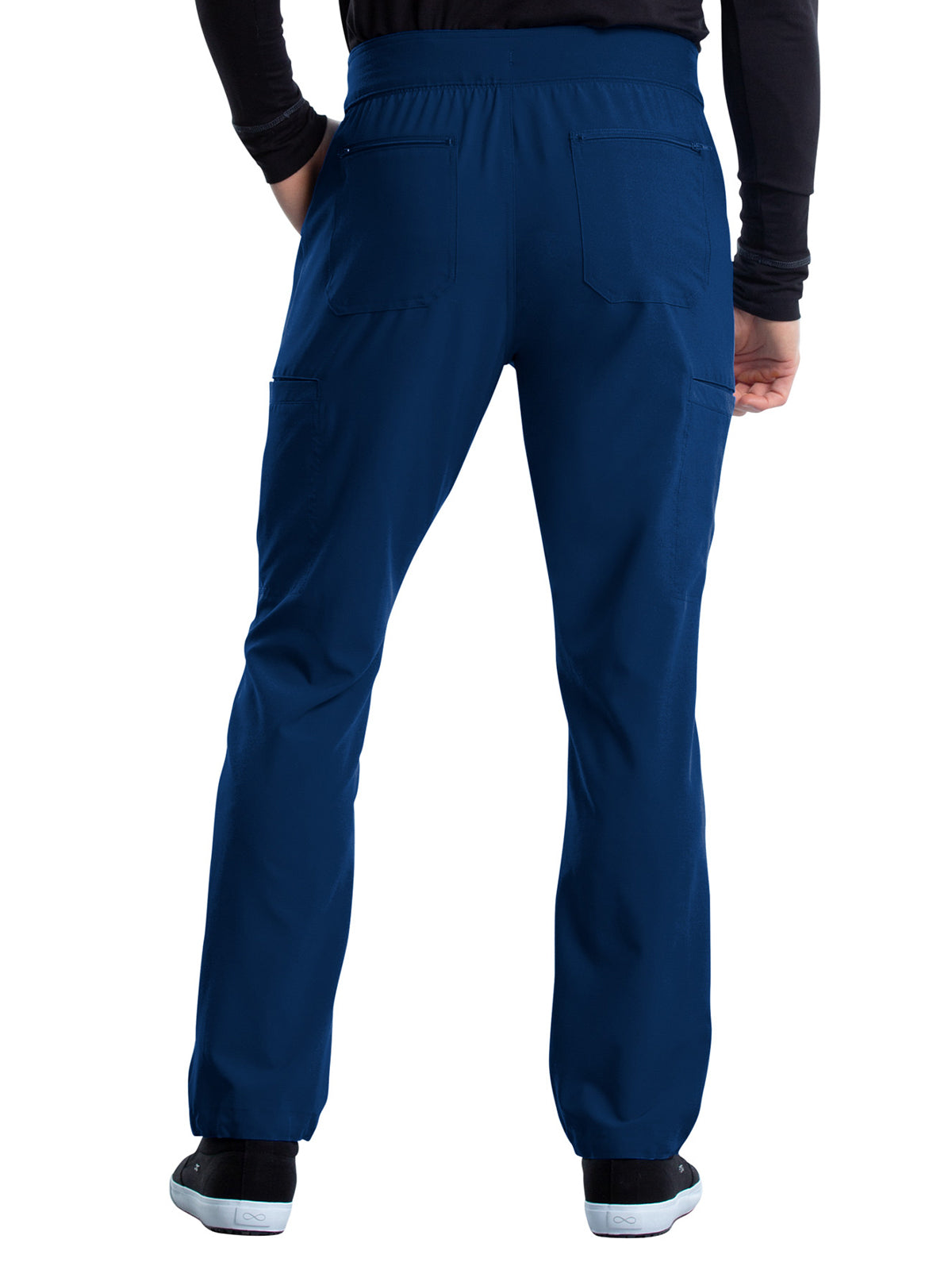 Men's 7 Pocket Tapered Leg Drawstring Cargo Pant - CK006 - Navy