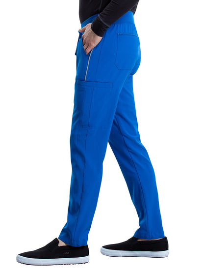 Men's 7 Pocket Tapered Leg Drawstring Cargo Pant - CK006 - Royal