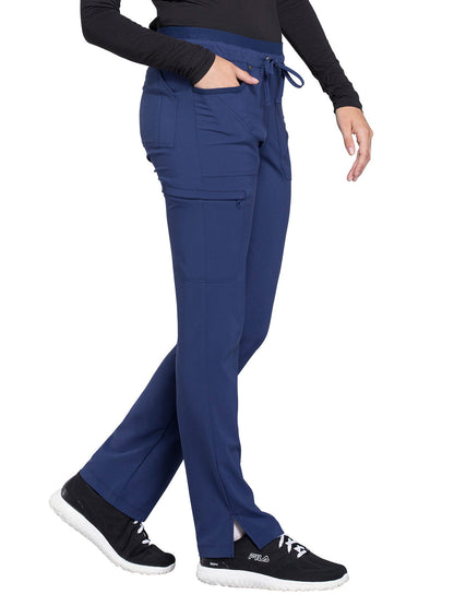 Women's Mid Rise Tapered Leg Drawstring Pant - CK010 - Navy