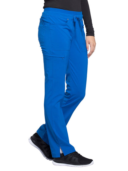 Women's Mid Rise Tapered Leg Drawstring Pant - CK010 - Royal